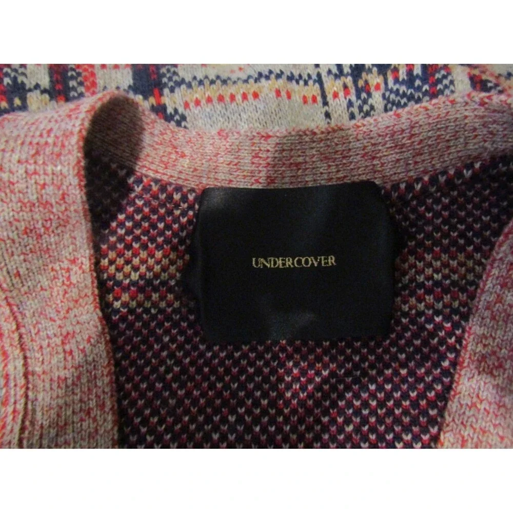 UNDERCOVER Co LTD Cardigan Vintage Plaid Japan Wool Cashmere Sweater Size L